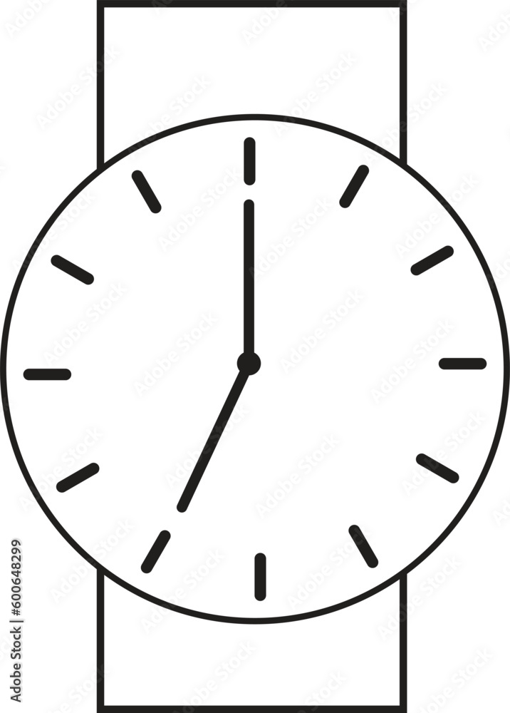Father's Day Watch Line Vector Icon. Editable Stroke Father's Day Watch Line Vector Icon. Editable Stroke