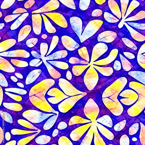 Hawaian Seamless Pattern, Tropical Pattern, Caribean, Tropical Flowers, Beach Pattern, Vacations, Generative AI