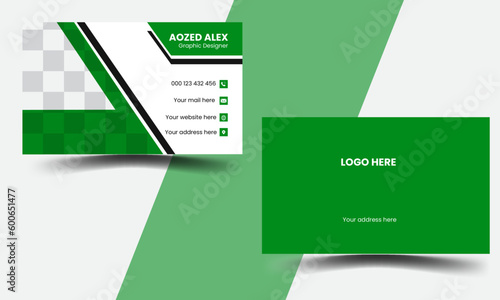 Modern clean professional business card design