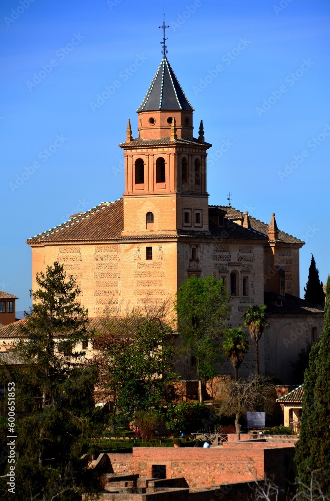 Vue sur l'Eglise Santa Maria de la Encarnacion (Sta Maria de la Alhambra), Espagne, Europe 8