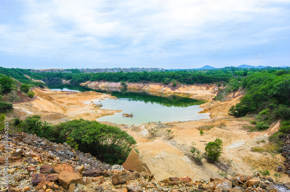Work site panorama picture at Akara Mining Resources the largest gold mining in Southeast Asia. Work site panorama picture at Akara Mining Resources the largest gold mining in Southeast Asia.