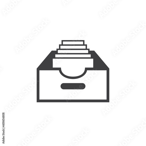 illustration of archive, archive icon, vector art.