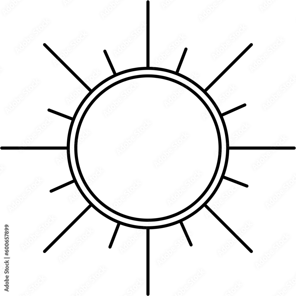 Sun Outline Illustration