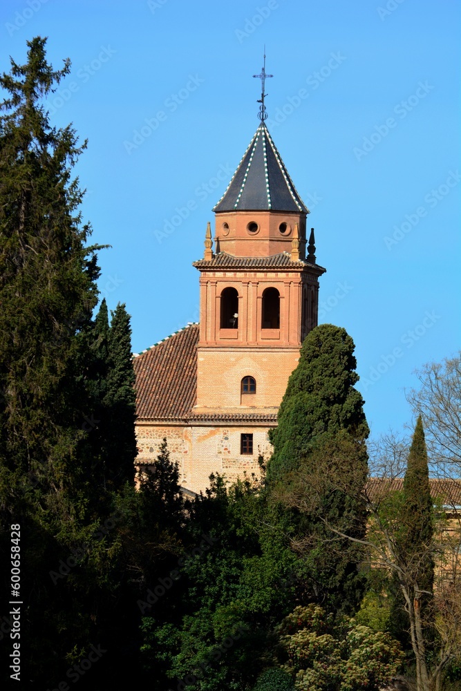 Obraz premium Vue sur l'Eglise Santa Maria de la Encarnacion (Sta Maria de la Alhambra), Espagne, Europe 4