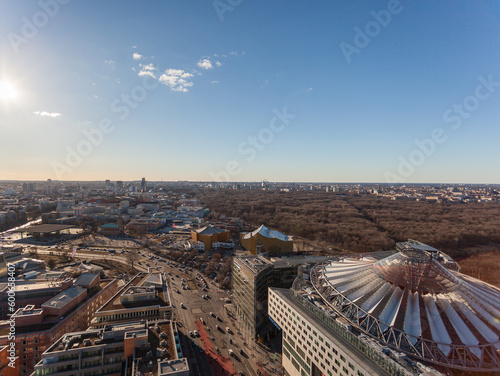 Aerial view of the Berlin cityscpape photo