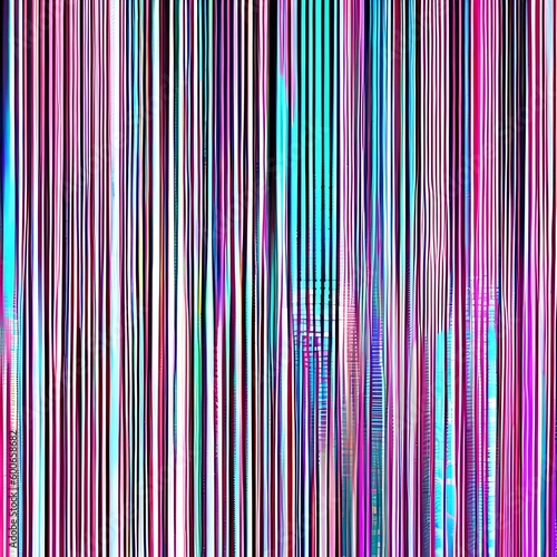 A digital glitch art pattern in shades of pink and blue2, Generative AI