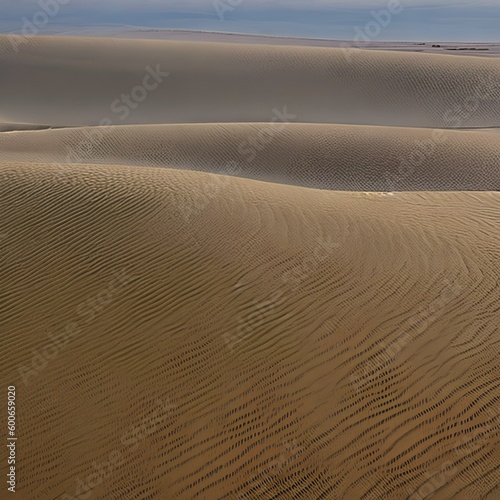 A close-up of a textured sand dune3, Generative AI