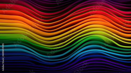 Rainbow background gay pride LGBTQ themed in a digital modern art style with Generative AI Technology