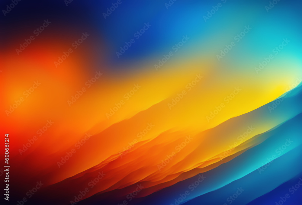 Defocused colors. Blur glow. Abstract illustration with paint splash creative orange blue brush strokes psychedelic modern art warm saturated background. Defocused colors. Blur glow. Abstract illustration with paint splash creative orange blue brush strokes psychedelic modern art warm saturated background.