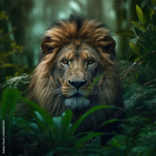 Nature with animal lion image