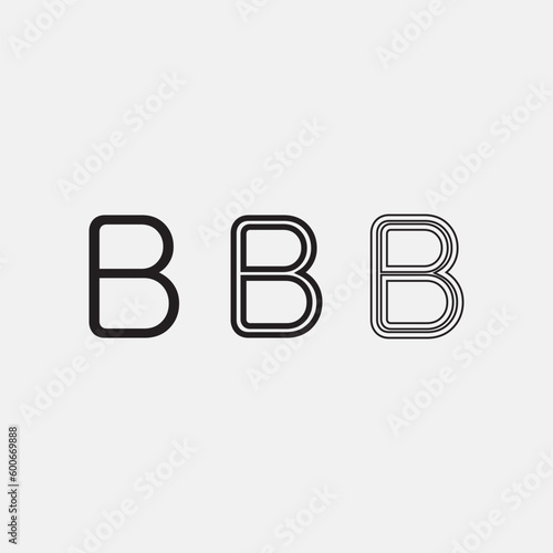 B Letter vector illustration