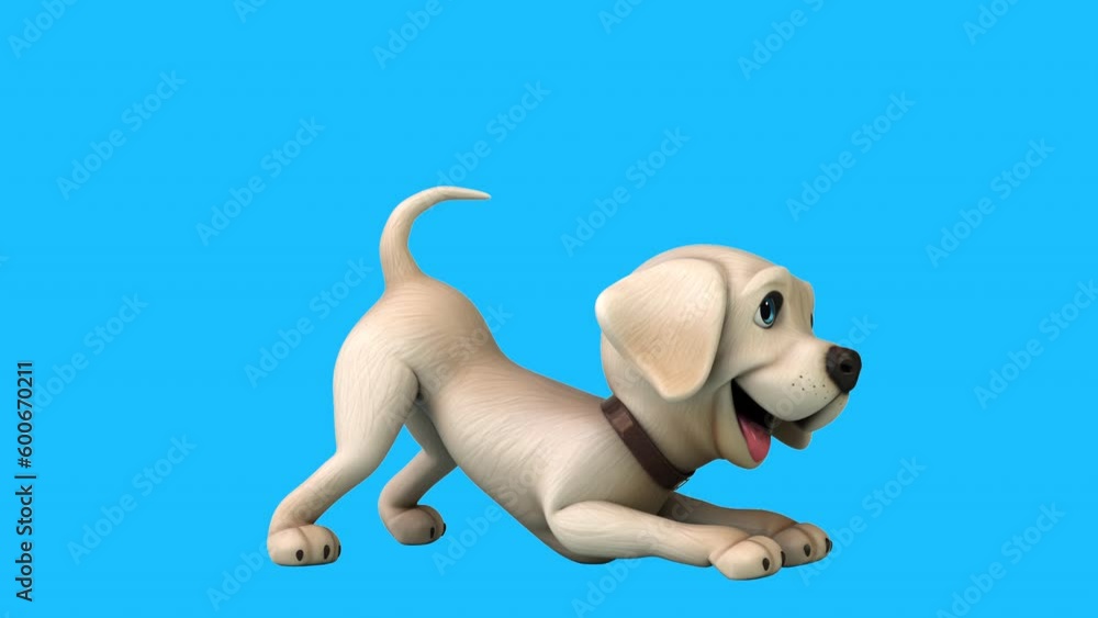 Fun 3D cartoon brown Labrador retriever (with alpha channel) Fun 3D cartoon brown Labrador retriever (with alpha channel)