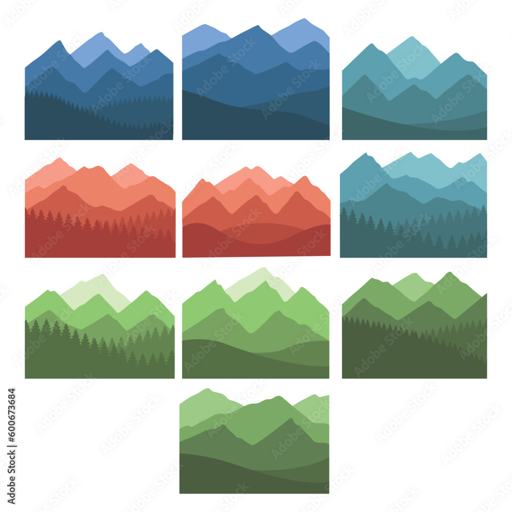 Mountain Lanscape Illustration