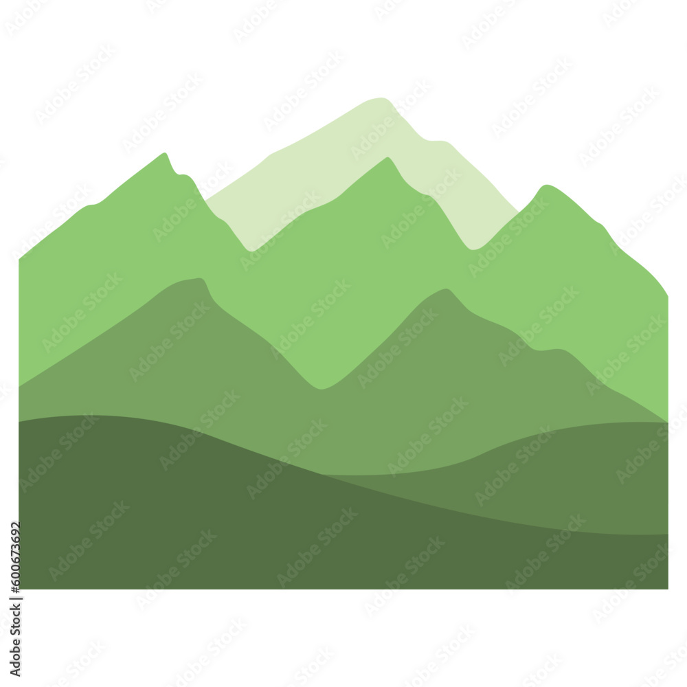 Mountain Lanscape Illustration