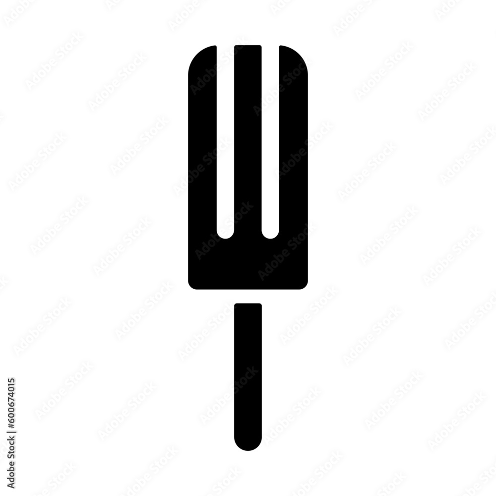 Ice cream icon, black silhouette on white. Fruit ice lolly or striped popsicle with stick, stencil shape. Vector element for minimalist summer design and print, street food illustration or logo. Ice cream icon, black silhouette on white. Fruit ice lolly or striped popsicle with stick, stencil shape. Vector element for minimalist summer design and print, street food illustration or logo.