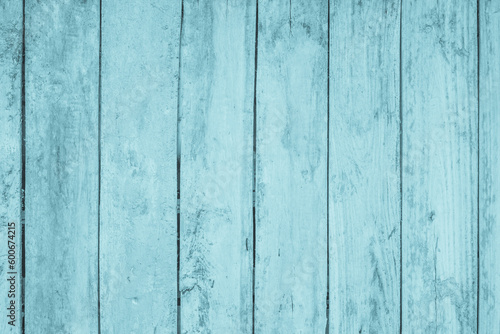 Old grunge wood plank texture background. Vintage blue wooden board wall background objects for furniture design.