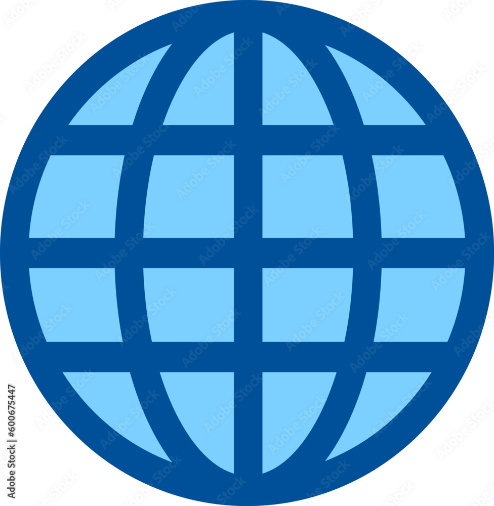 colored icon internet outline blue colored icon internet outline blue