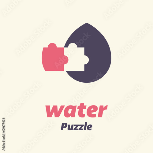 Water Puzzle Logo