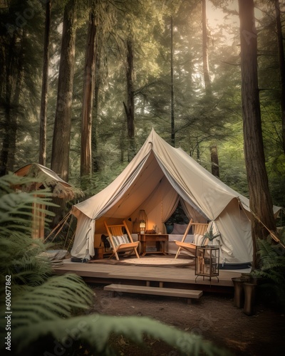  Luxurious Glamping Site in Pristine Forest