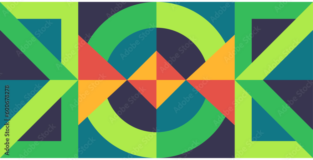 Obraz premium vector geometric background with different color combination, great for banners or web needs 