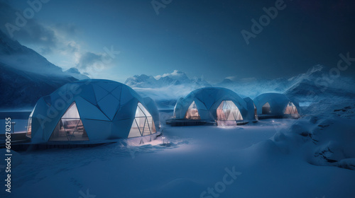  Futuristic Glamping Site in Pristine Arctic Landscape