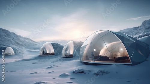  Futuristic Glamping Site in Pristine Arctic Landscape