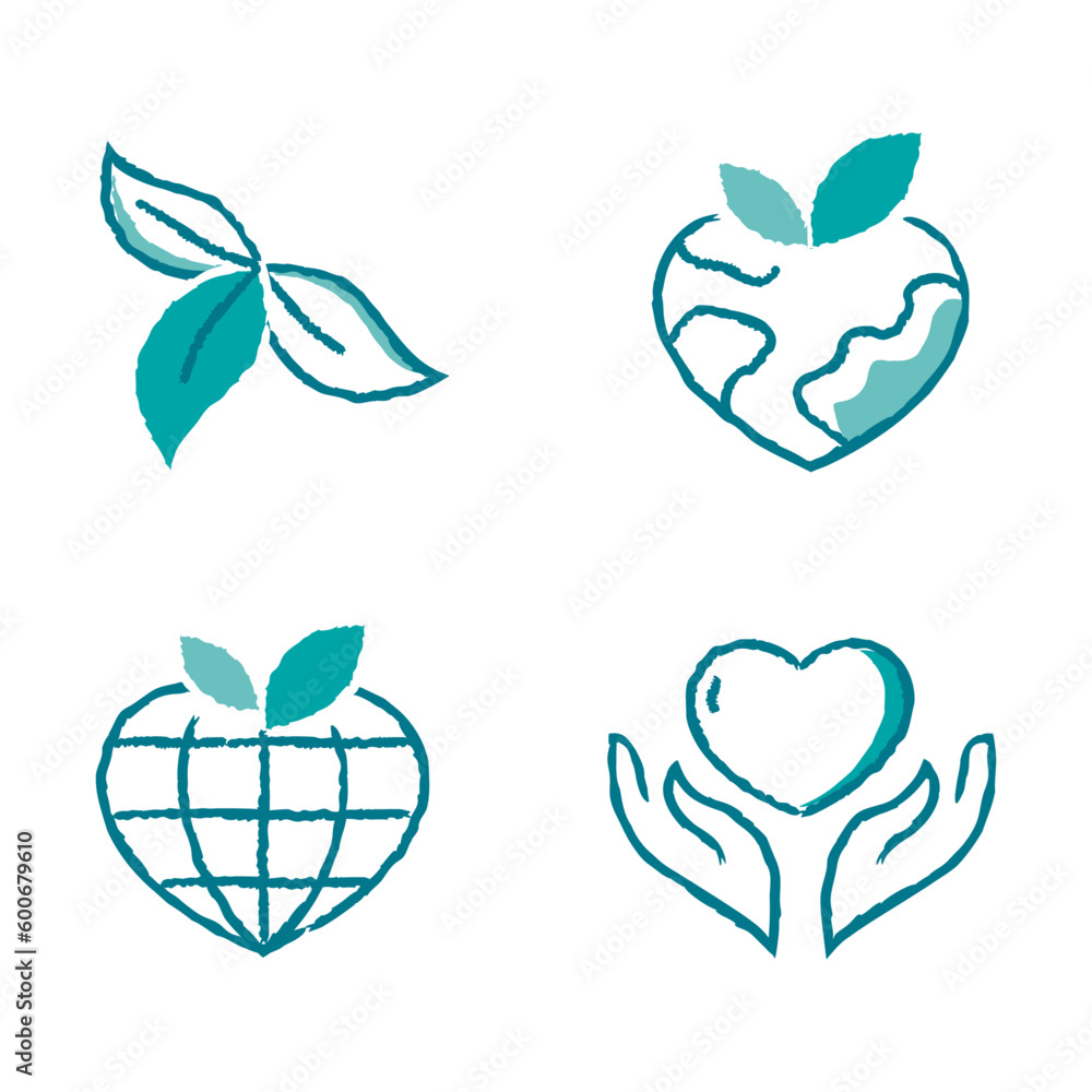 Corporate social responsibility, Ethical business practices, Socially responsible companies, Sustainability and social responsibility. Social Responsibility Vector Line Icon with hand-drawn touch.