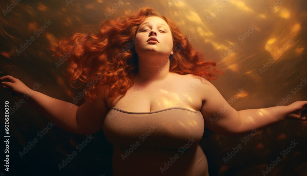 Young,happy, positive, smiling, overweight woman posing in stylish fashion, trendy. Concept of sport, body-positivity, weight loss, body and health care, self loving plus size woman Young,happy, positive, smiling, overweight woman posing in stylish fashion, trendy. Concept of sport, body-positivity, weight loss, body and health care, self loving plus size woman