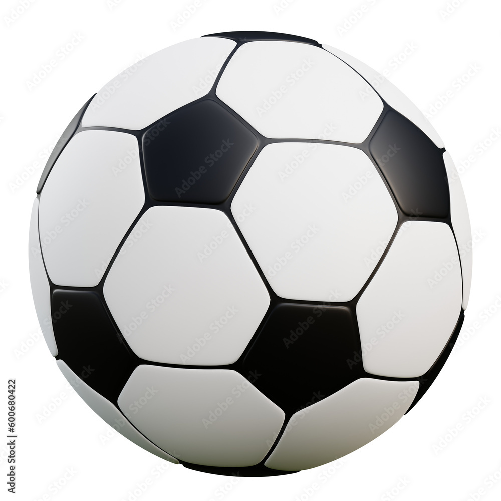 3d render soccer ball illustration with transparent background 3d render soccer ball illustration with transparent background