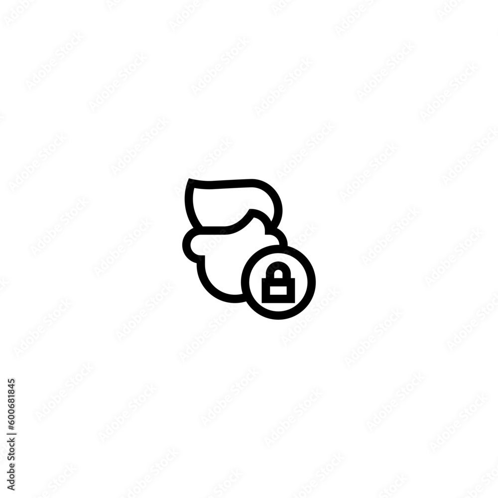 cloud icon with locked sign with black color cloud icon with locked sign with black color