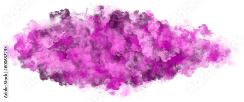 Realistic pink colorful smoke clouds, mist effect