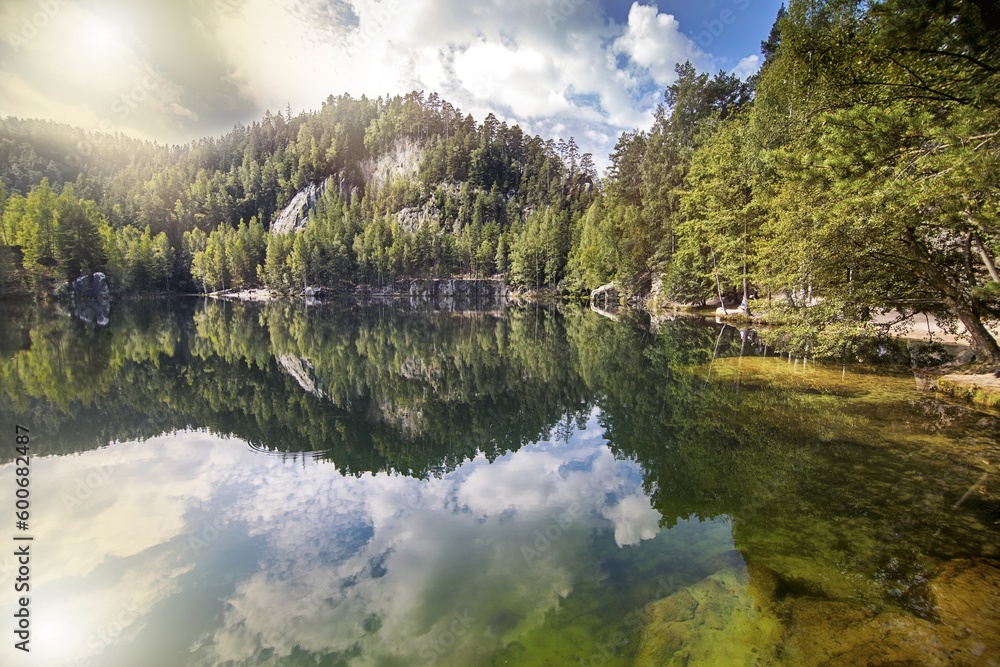 Fototapeta premium Beautiful mountain landscape. The concept of active, ecological and photo tourism