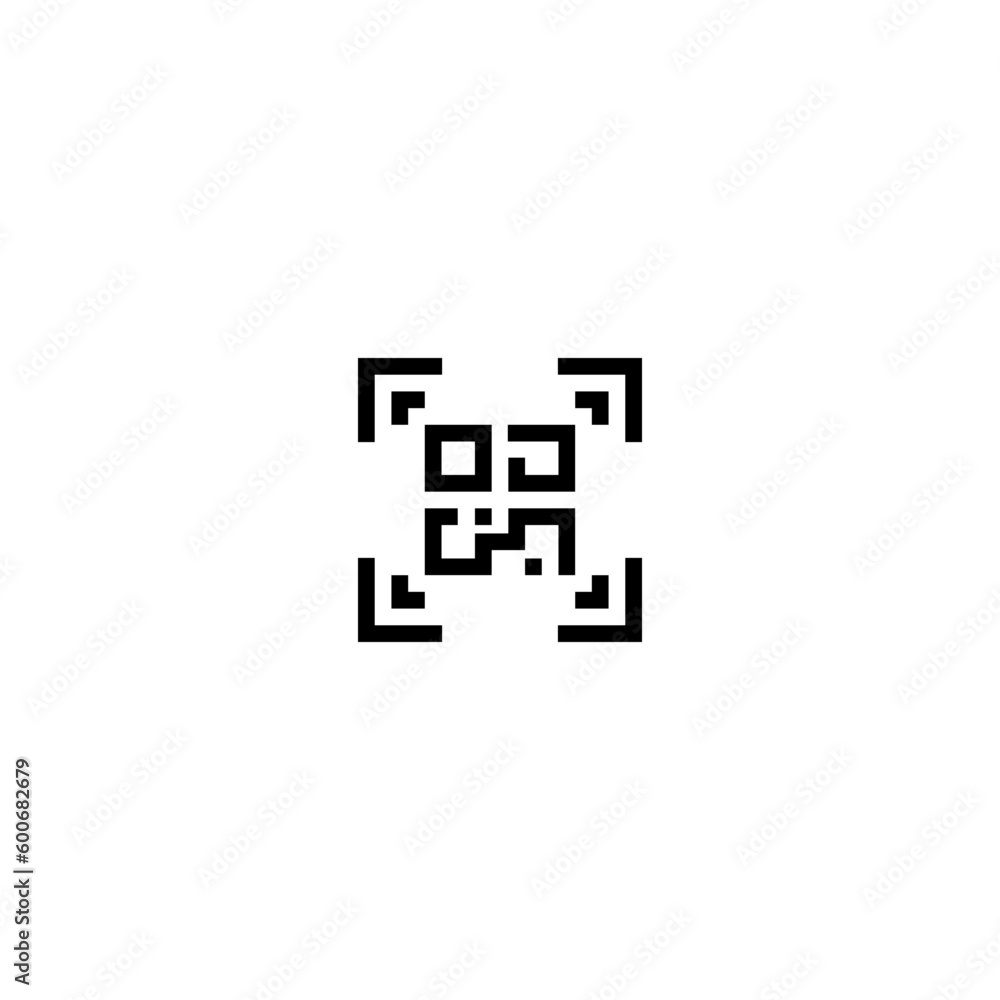 bar code icon with black color bar code icon with black color