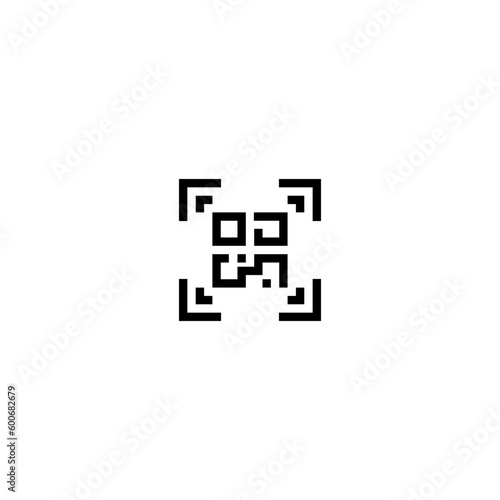 bar code icon with black color