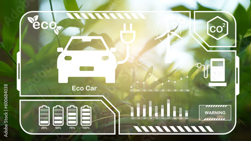 eco renewable energy icon green background