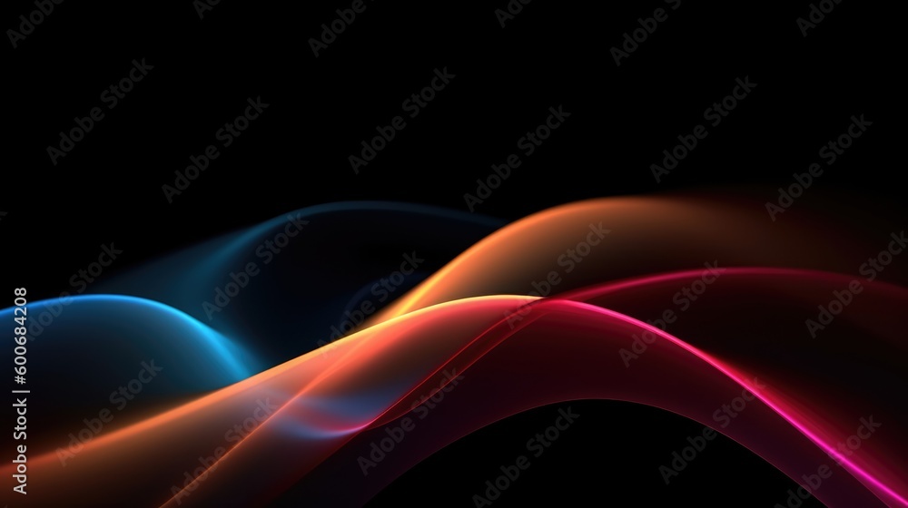 Captivating Textured Black Background with Subtle Arc of Colored Light ...