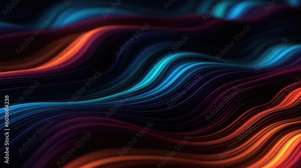 Captivating Textured Black Background with Subtle Arc of Colored Light ...