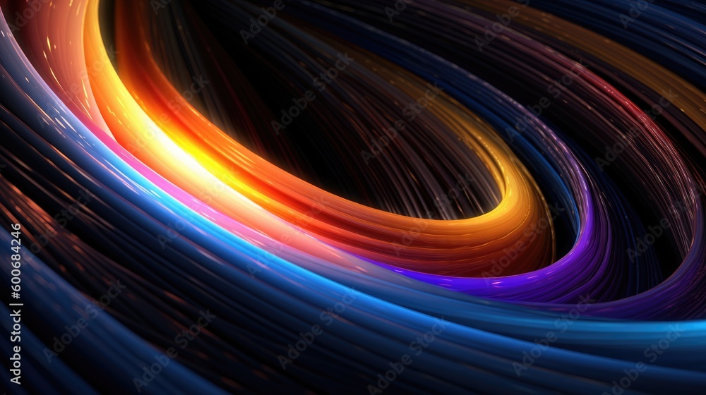 Captivating Textured Black Background with Subtle Arc of Colored Light ...