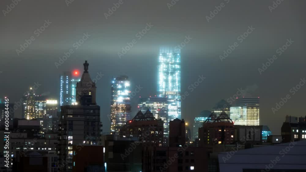 custom made wallpaper toronto digitalLockdown Time Lapse Shot Of Street Amidst Illuminated One World Trade Center Under Clouds Amidst Buildings In Modern City At Night - New York City, New York