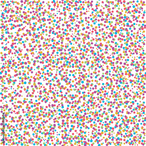 Square filled with small dots, color. A square to use as a background for your designs, made with messy and irregular colored dots.