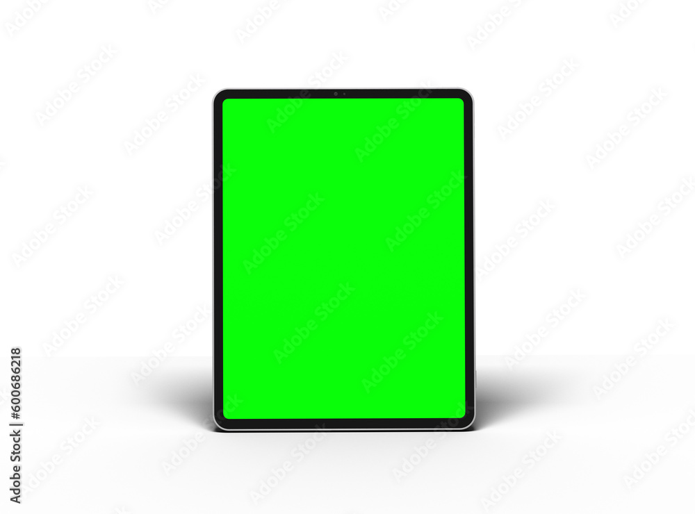 Customizable mockup of a luxury tablet with changeable screen design on transparent background. 3D Render Customizable mockup of a luxury tablet with changeable screen design on transparent background. 3D Render