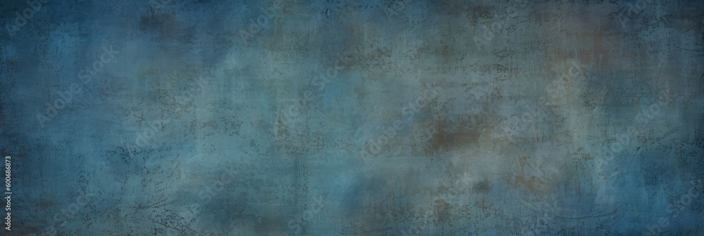 A vintage grungy blue background texture - Generative AI