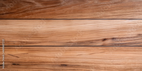 Clean wood planks texture background- Generative AI