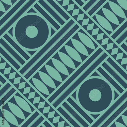 Abstract native american seamless pattern art deco vector pattern