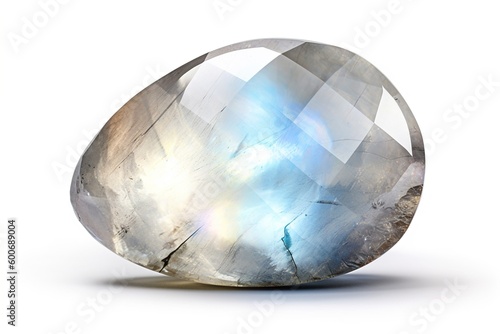 moonstone isolated on white background. AI generated