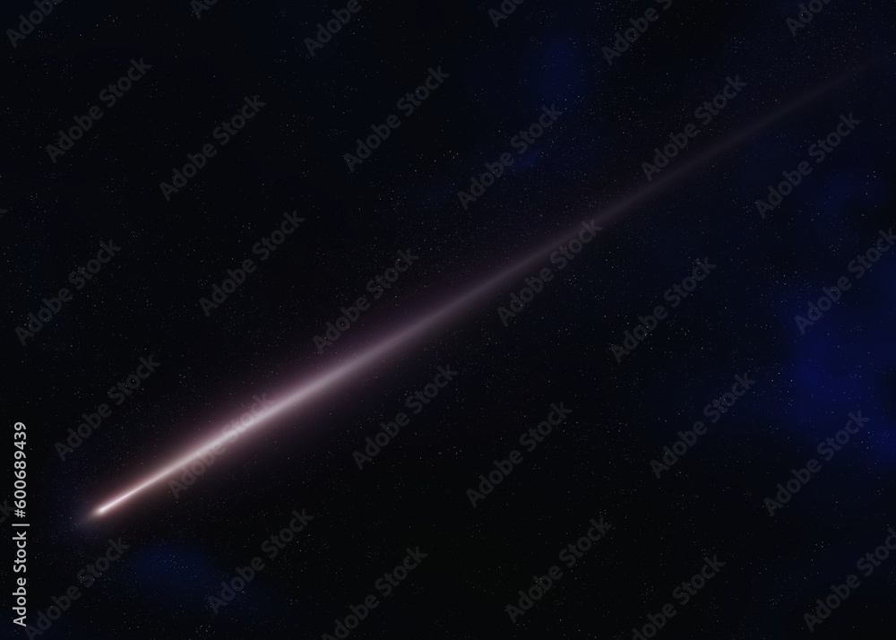 Meteor flash isolated on the background of the night sky. Astronomical photograph of a meteor trail. Meteor flash isolated on the background of the night sky. Astronomical photograph of a meteor trail.
