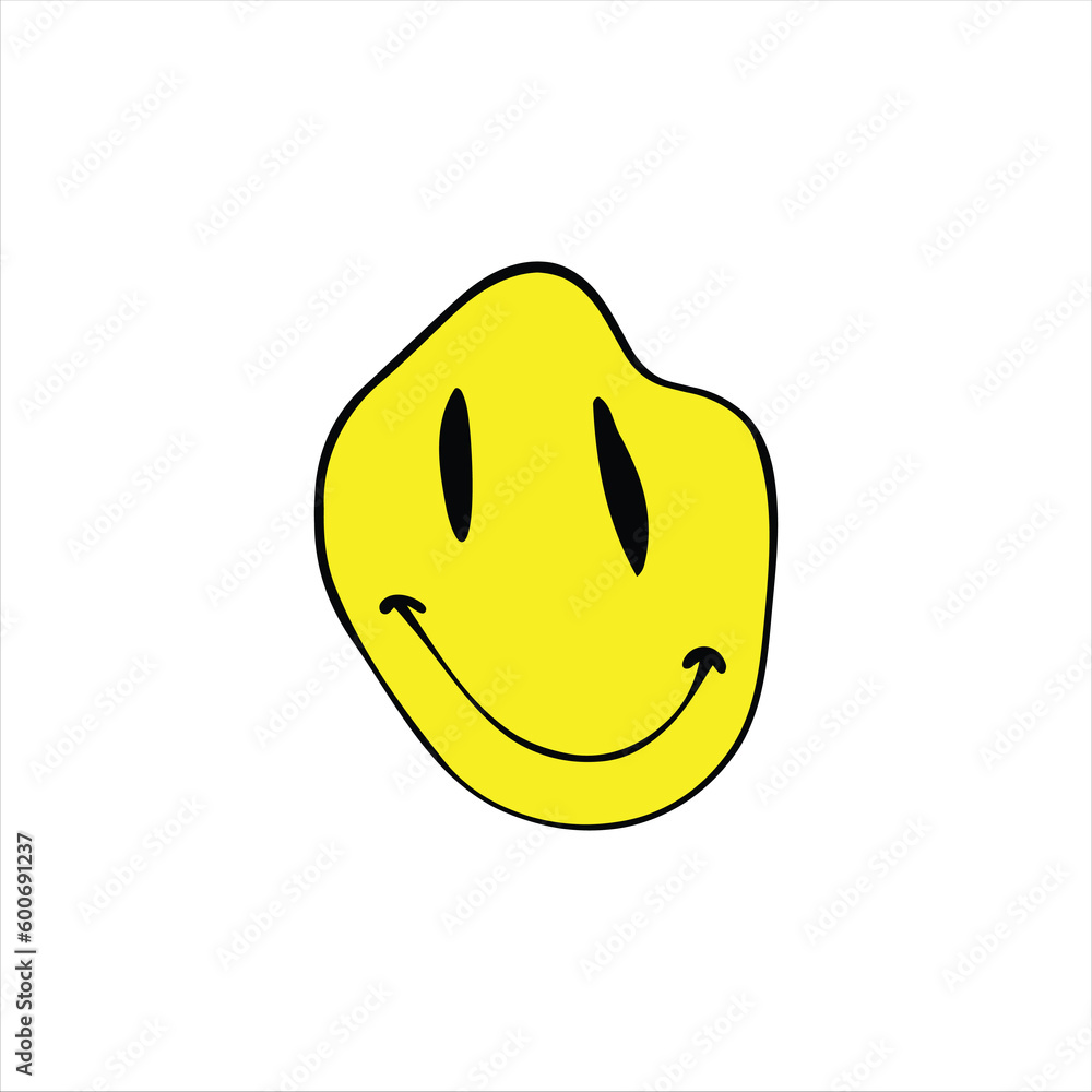 Retro Smiley Sticker