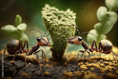 Ants walk in the garden © Svitlana