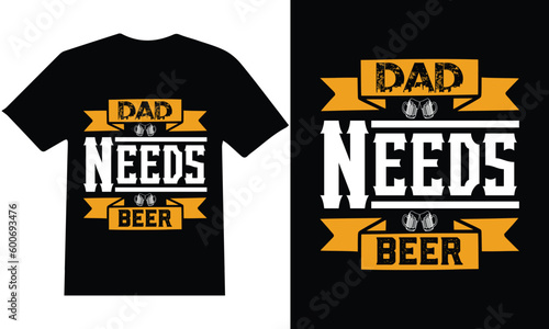 Father's Day" T-shirt design vector.
