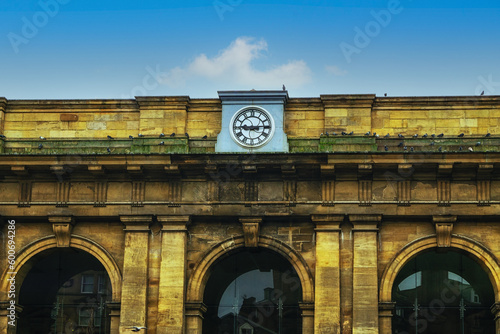 Portico of Central station, Newcastle upon Tyne photo